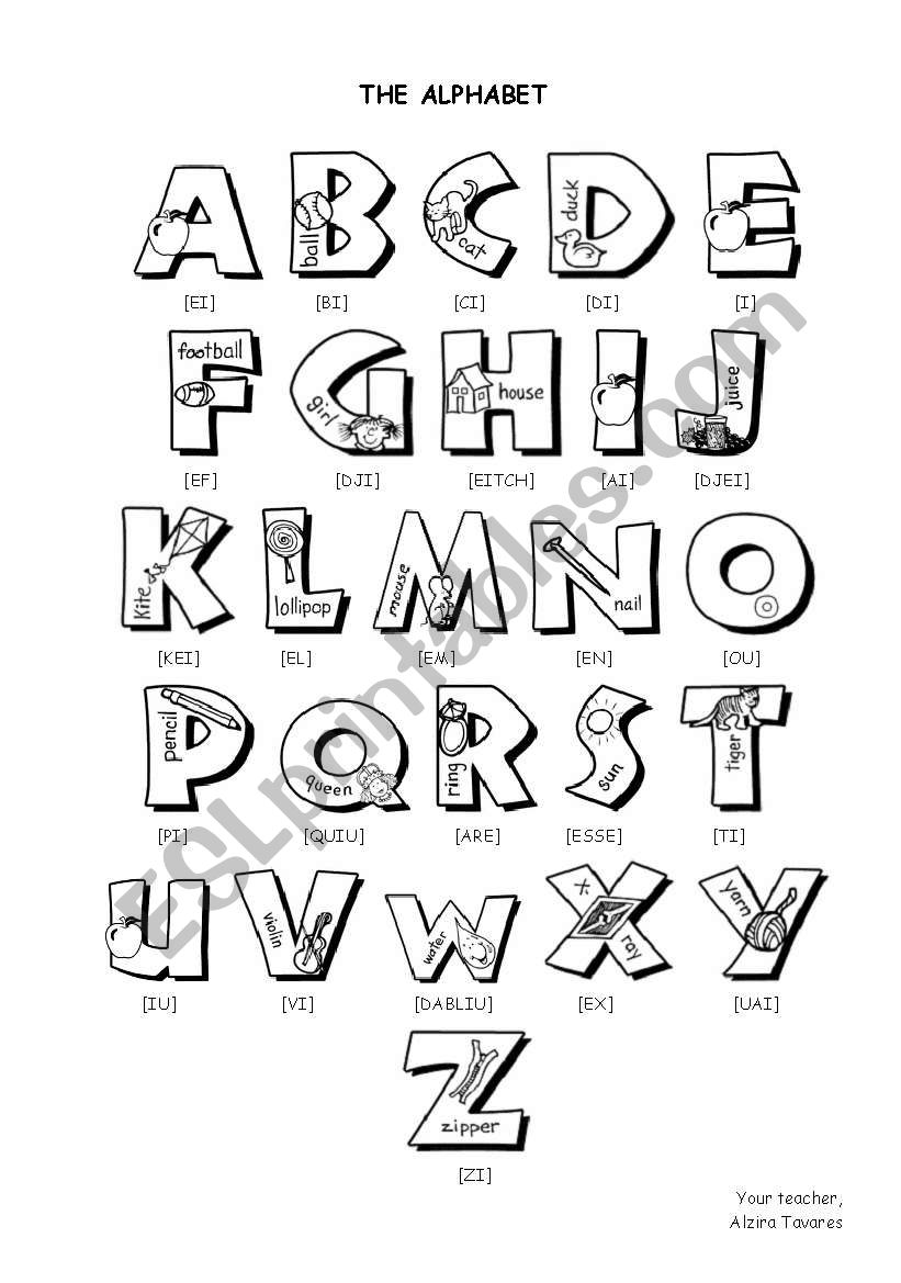 The Alphabet worksheet