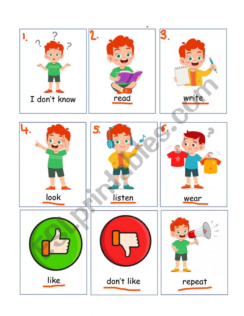 Verbs worksheet