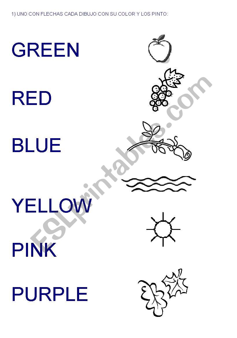 colours worksheet