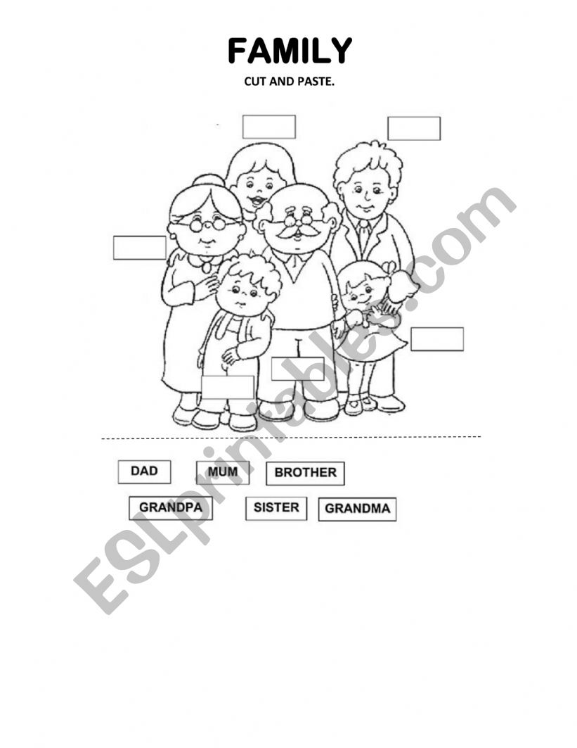 Family worksheet