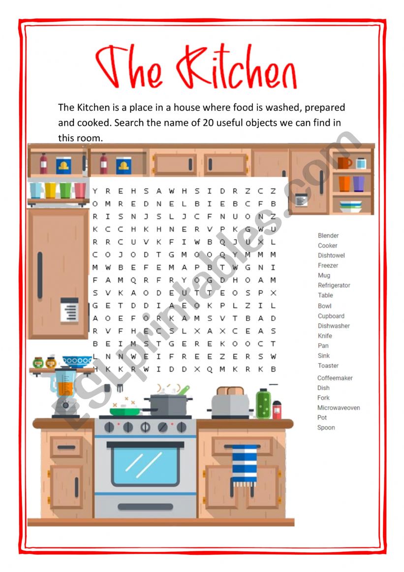 The Kitchen II worksheet