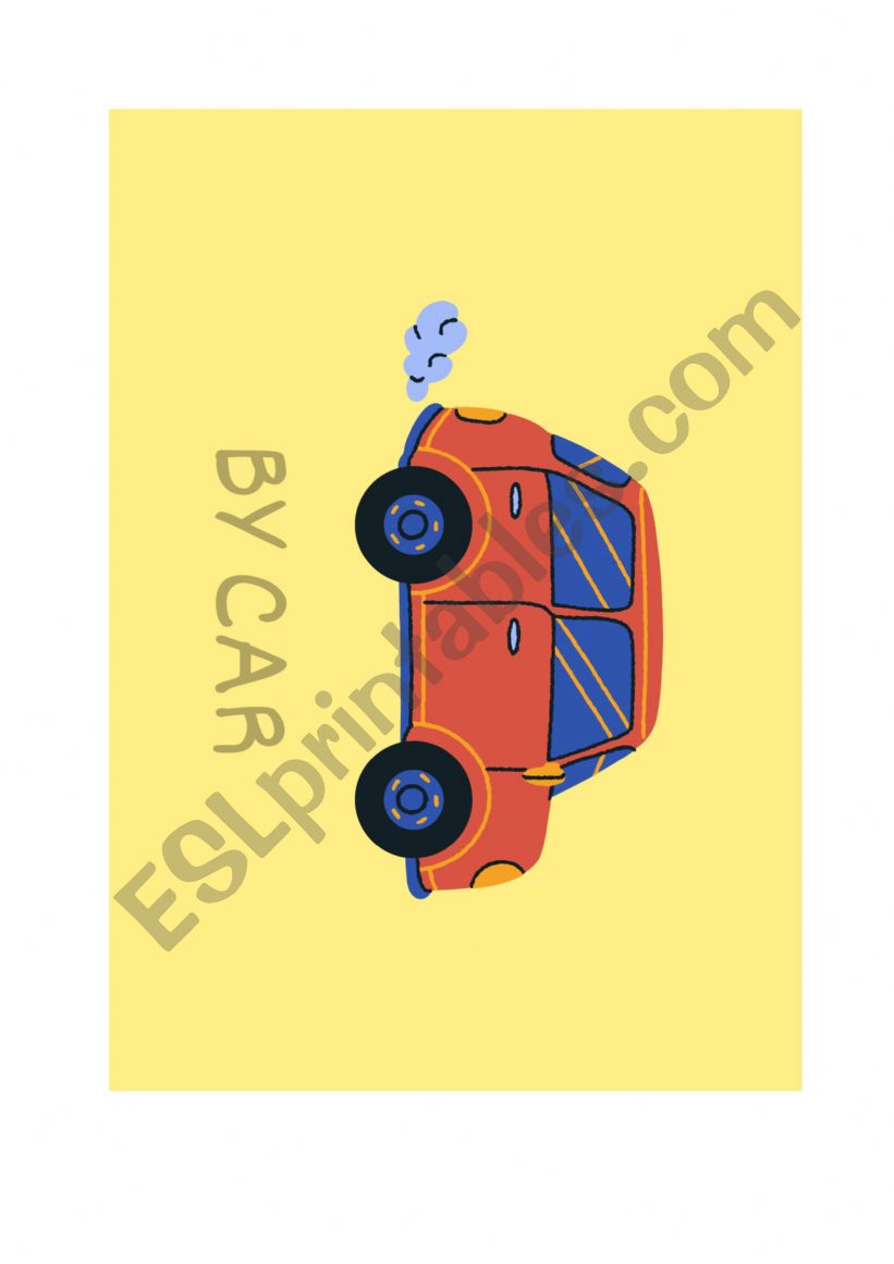 Going to school - Flashcards worksheet