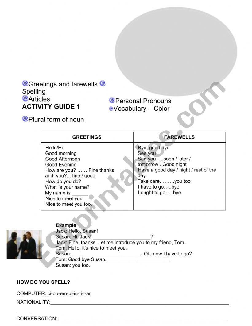 Review intermediate worksheet