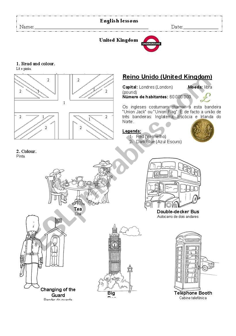 United Kingdom worksheet