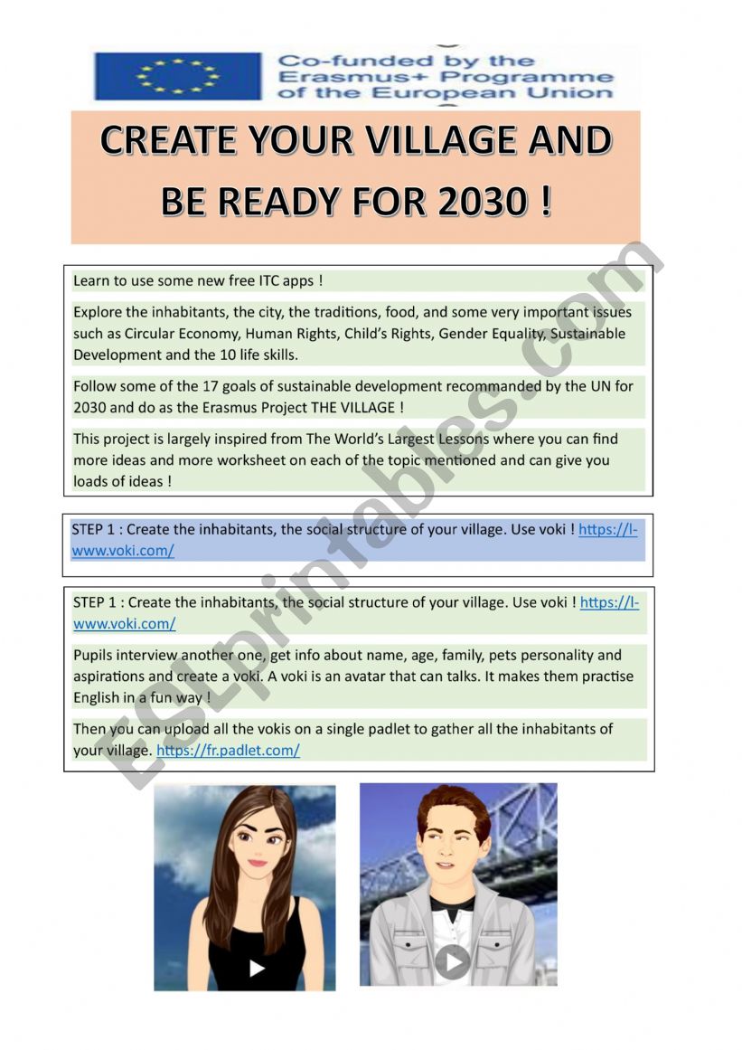 CREATE YOUR VILLAGE AND BE READY FOR 2030