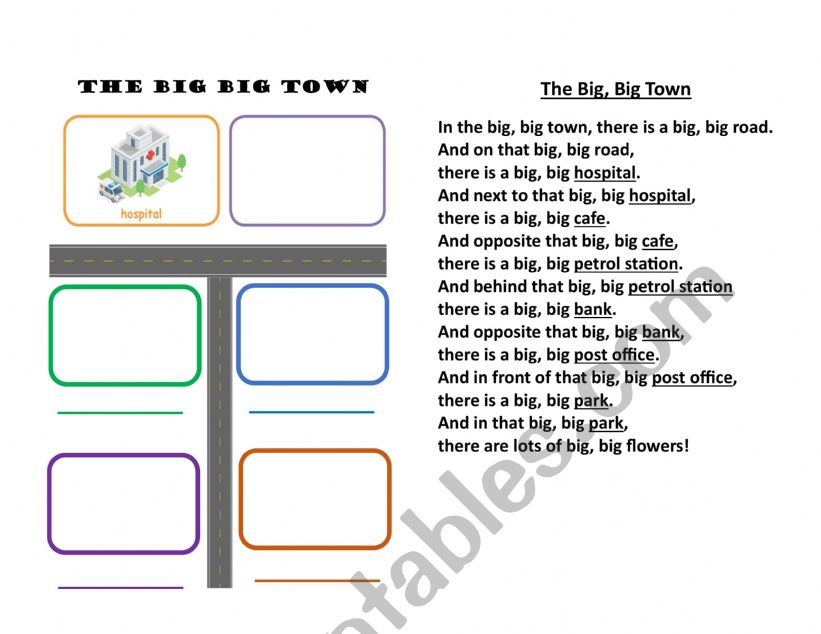 Place in town worksheet