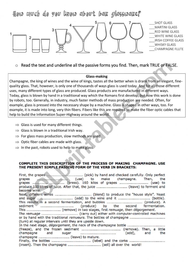 Passive Voice - Present worksheet