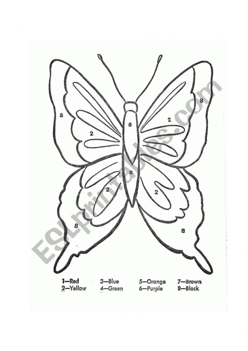 Colour worksheet