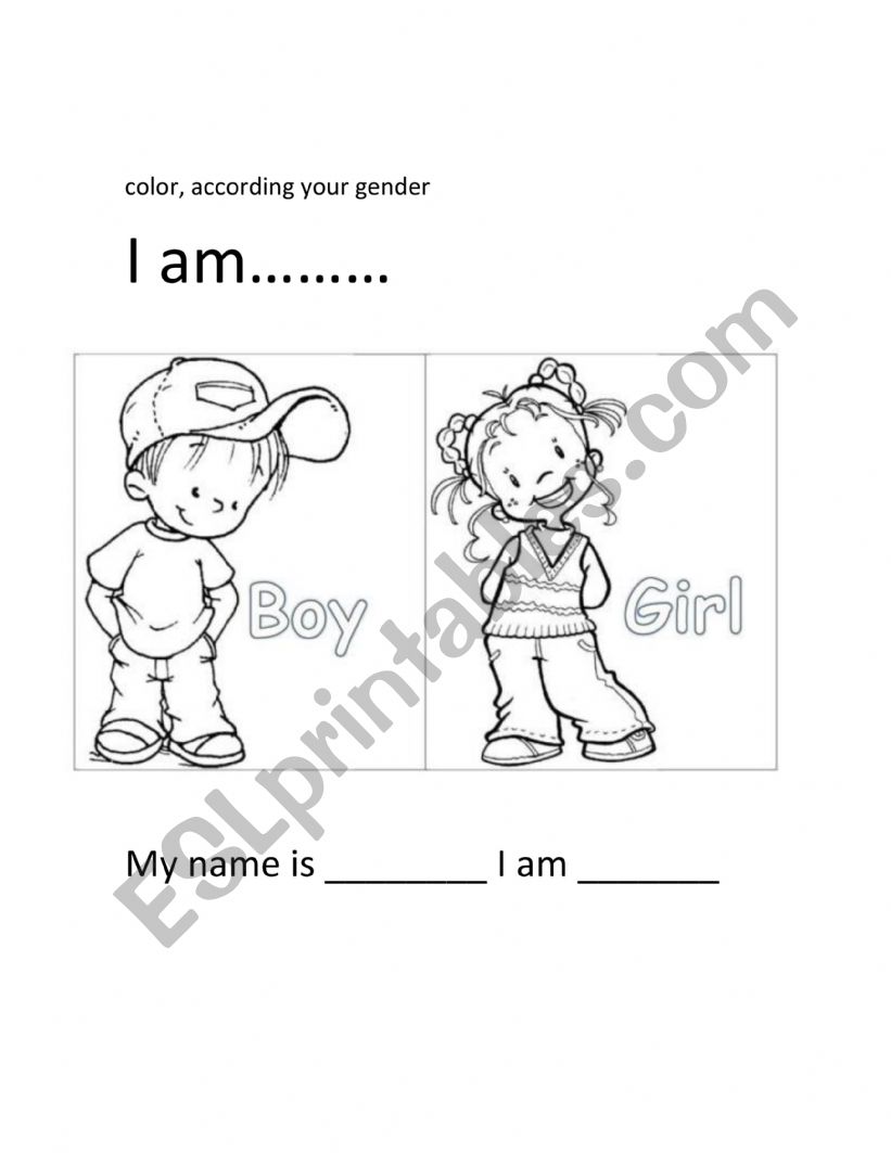 gender worksheet