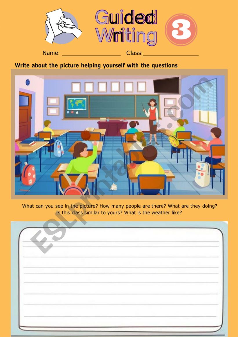 Guided writing 3- the classroom