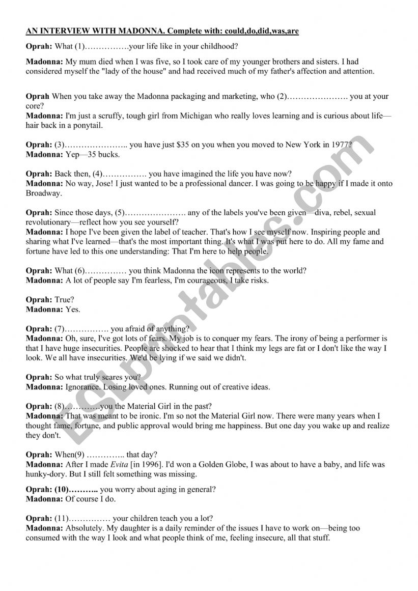 Practice with auxiliary verbs worksheet