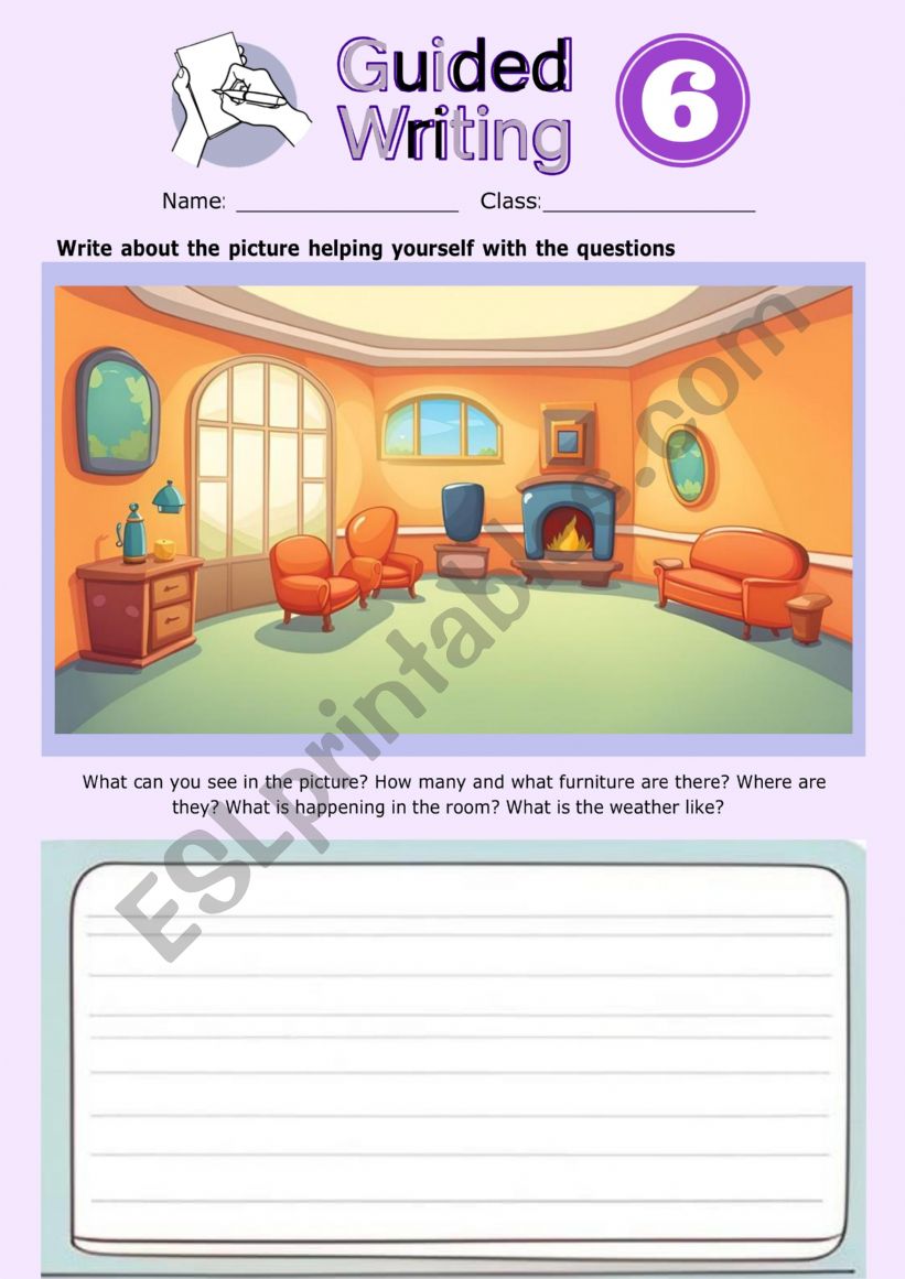 Guided writing 6 - the sitting-room