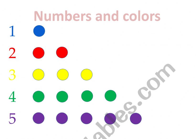numbers and colors worksheet