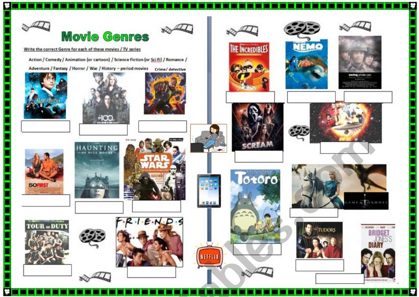 GENRES movies and TV series - find genres and decide what you like