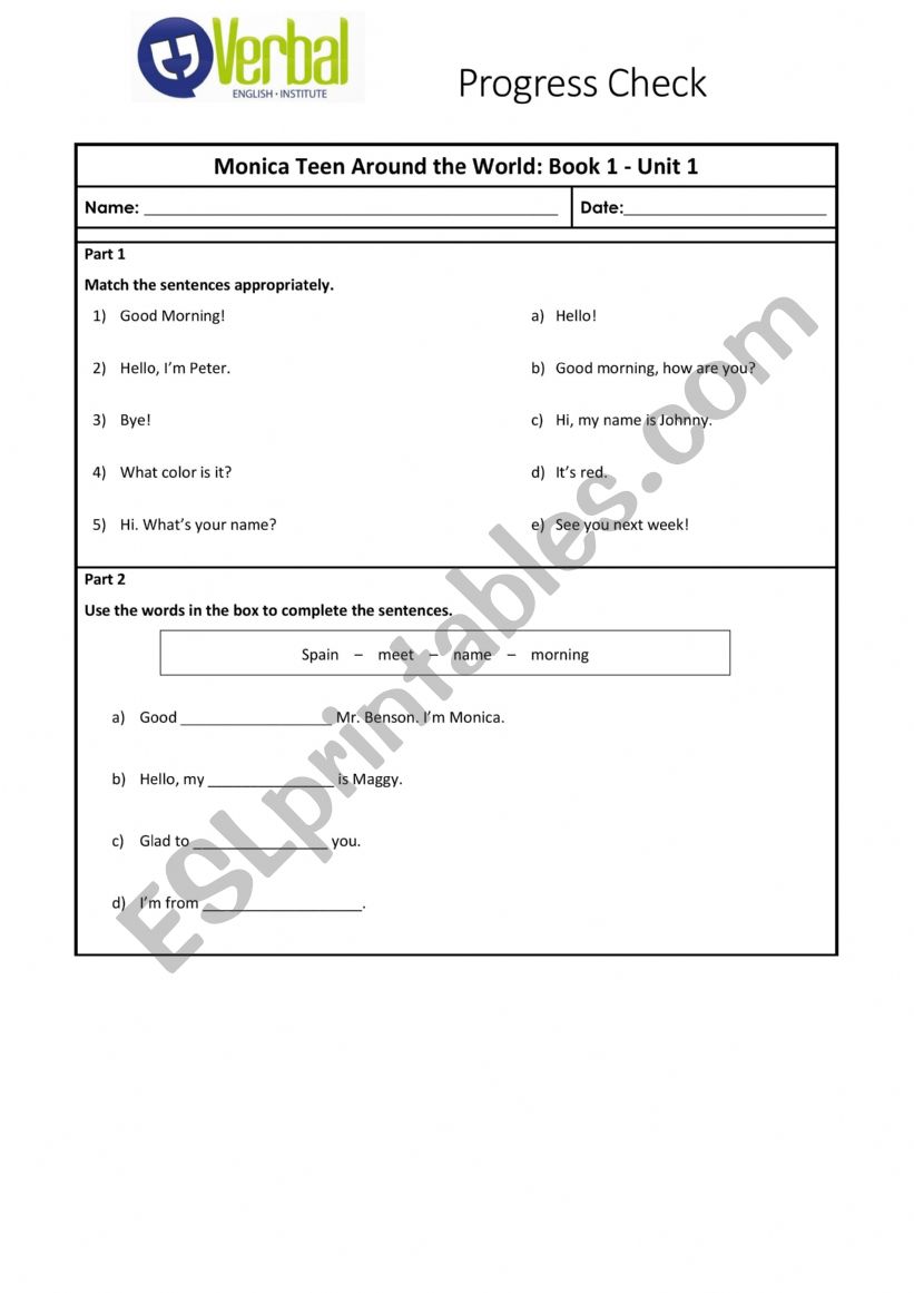 Countries and Nationalitu worksheet