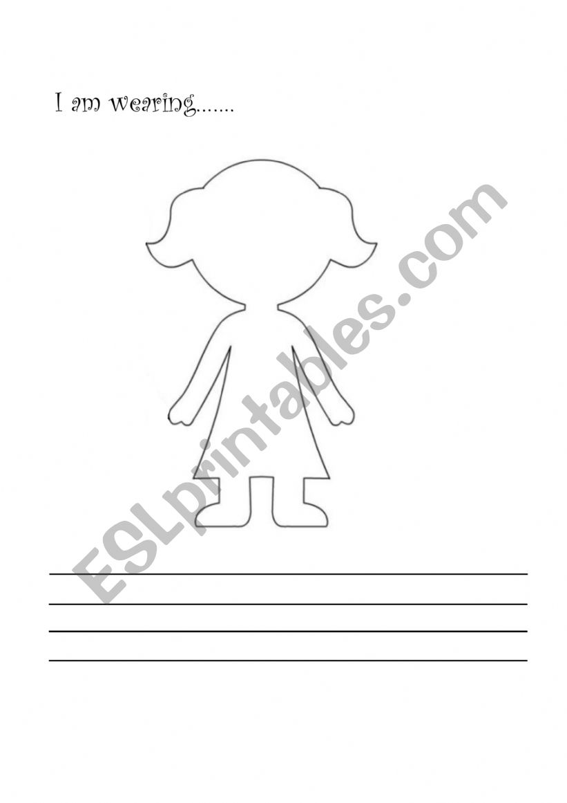 What are Jane and Johnny wearing? Draw and cut out activity