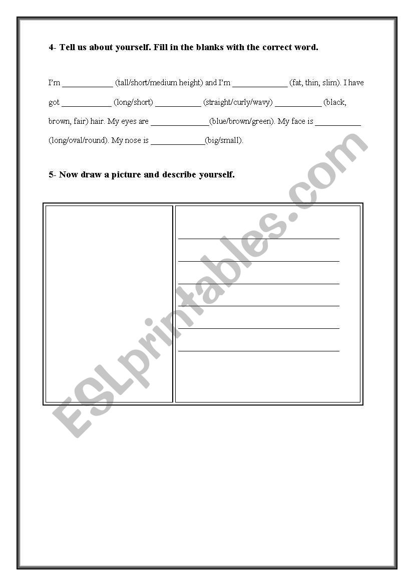 Describing people (part3/3) worksheet