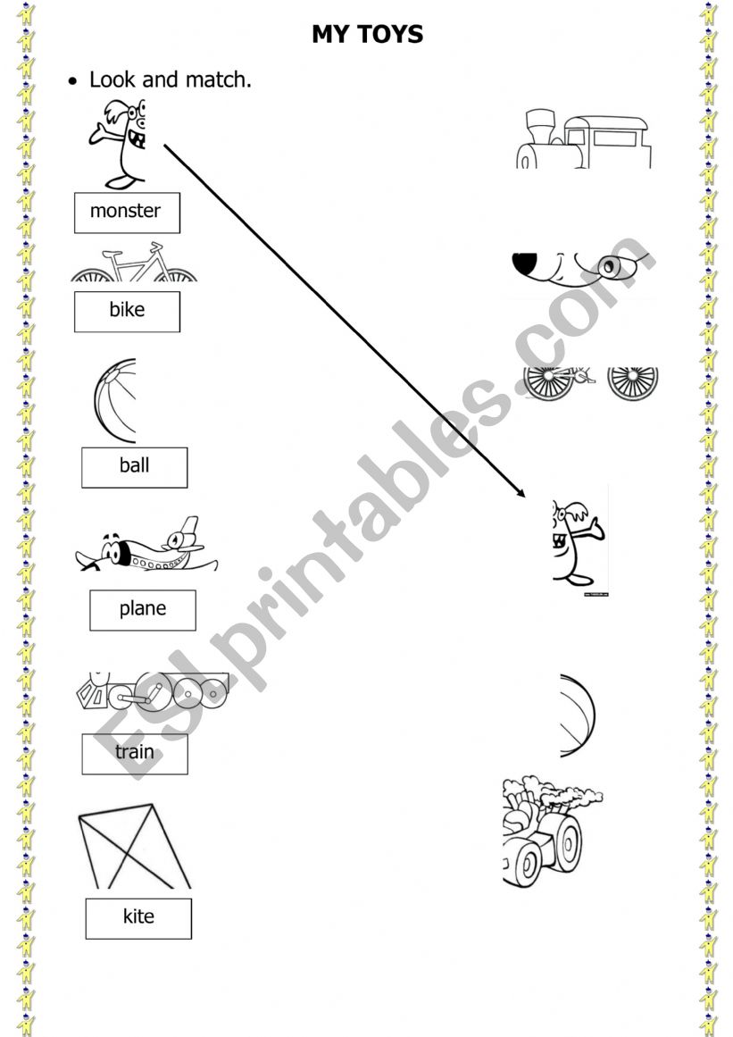 Toys worksheet