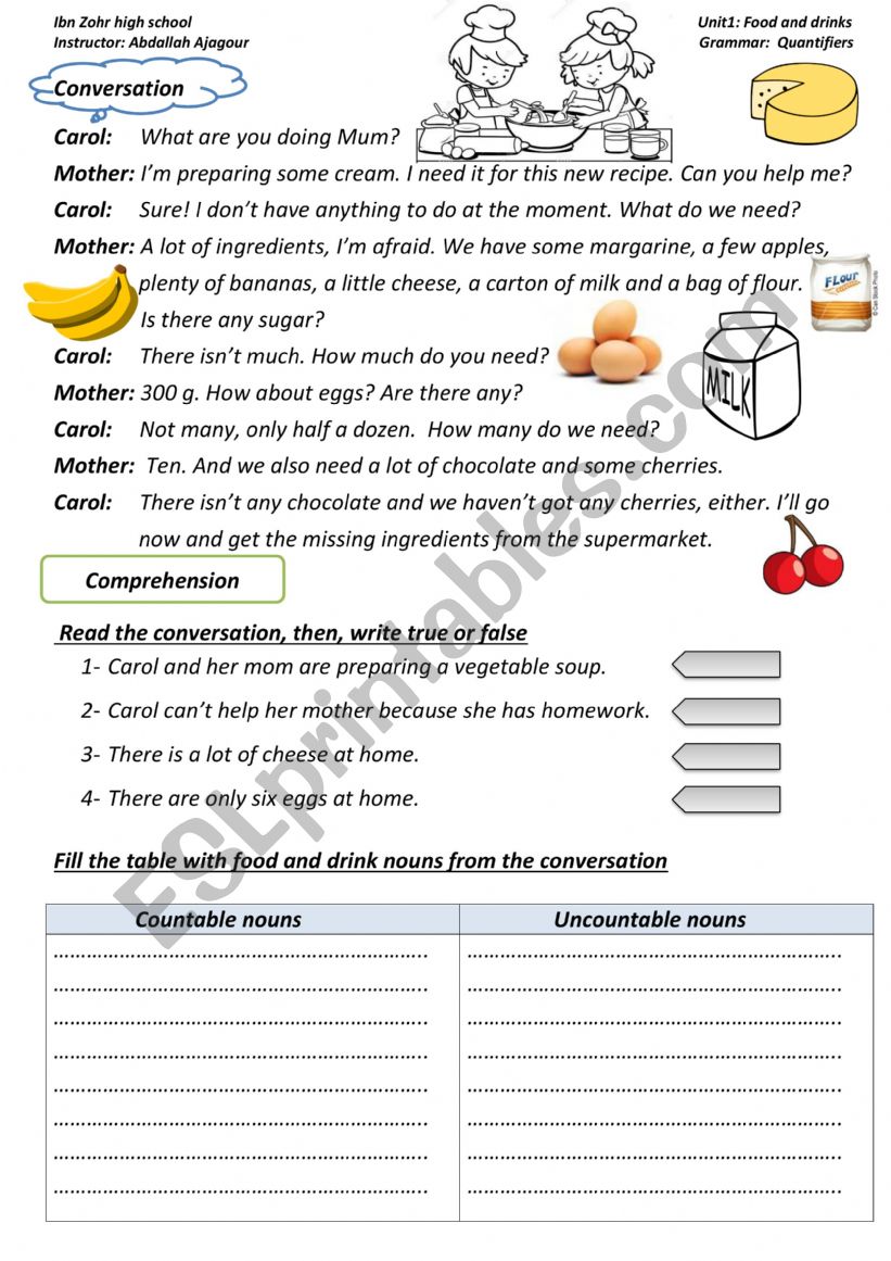 quantifiers worksheet