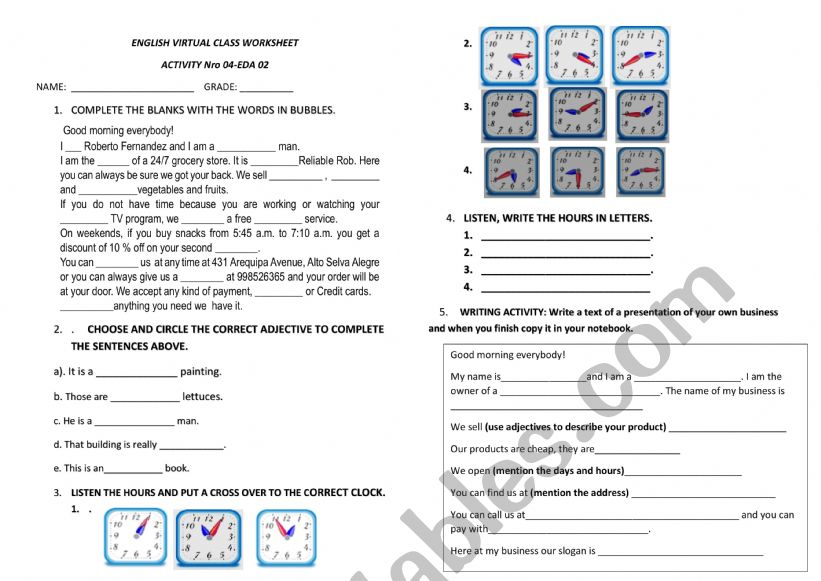 WORKSHEET worksheet