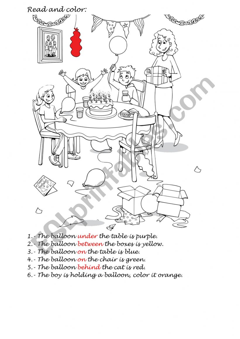 Prepostions 4 worksheet