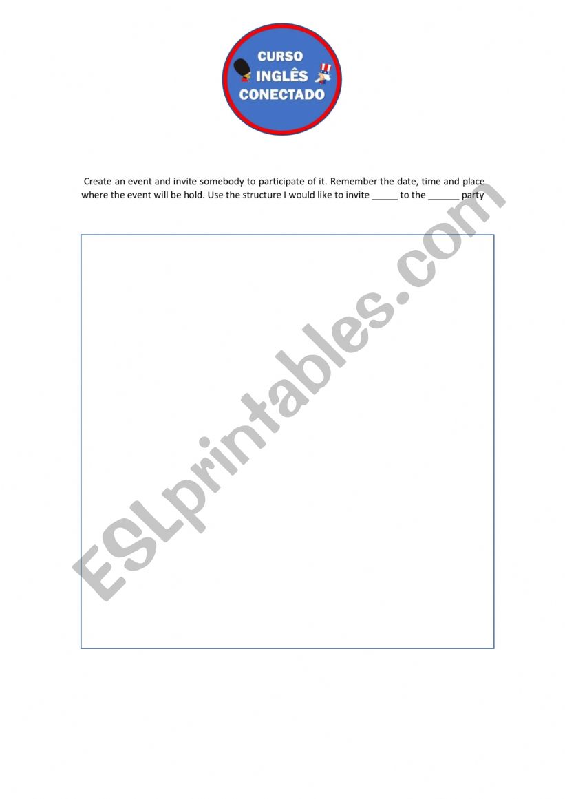 inviting someone  worksheet