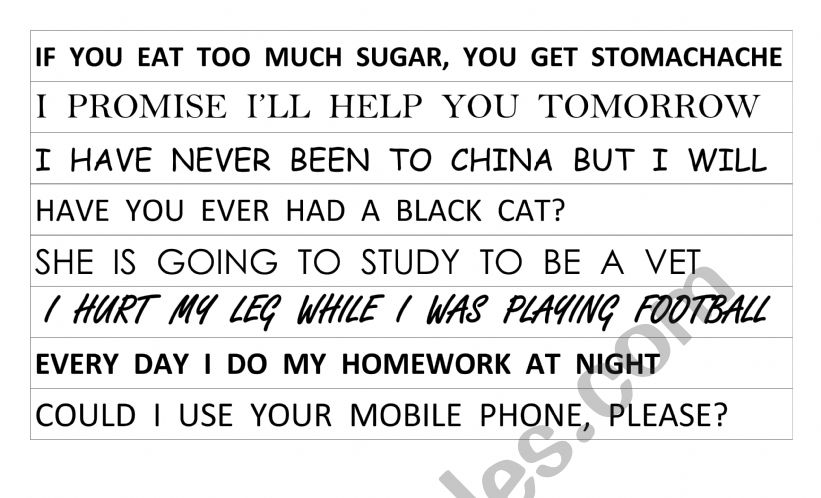 If clauses worksheet