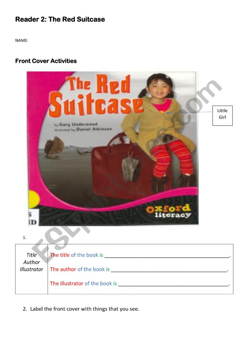 The Red Suitcase worksheet