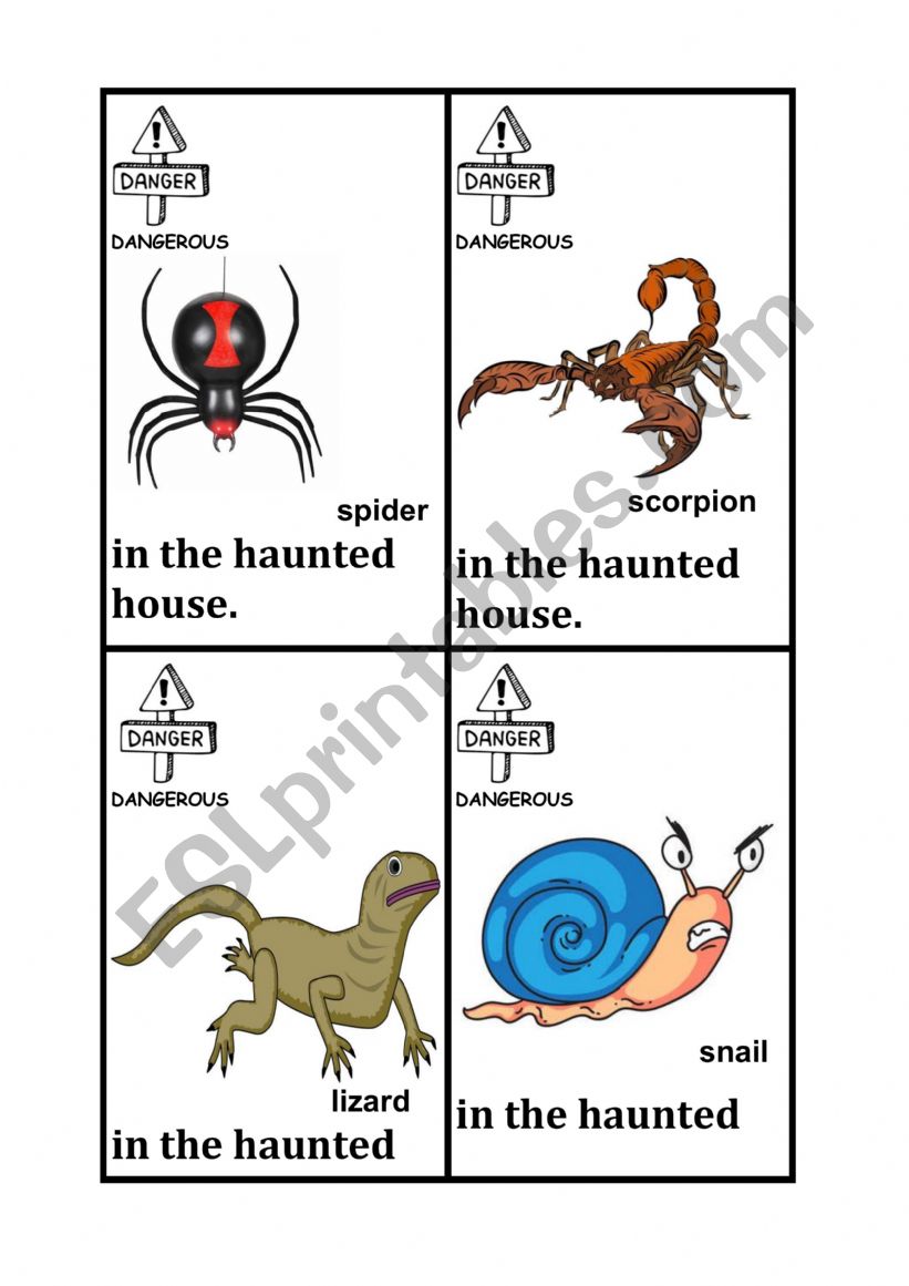Go Fish Halloween Animals Describing cards P2 of 6