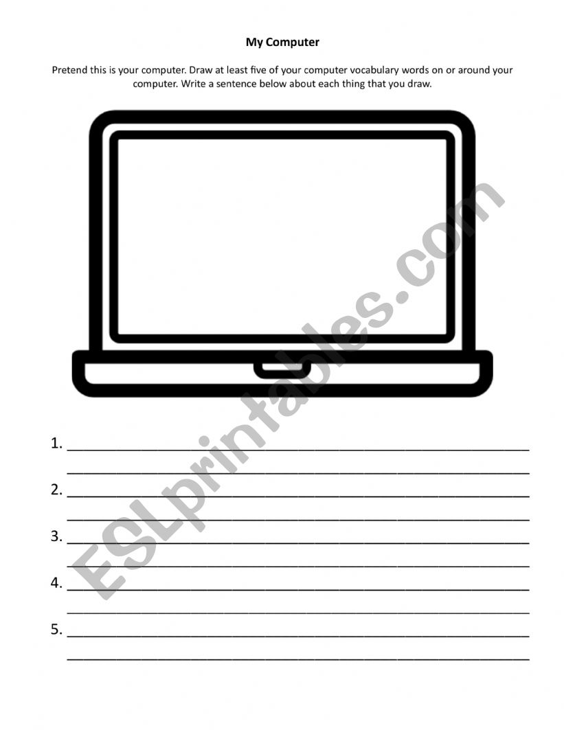 My Computer worksheet