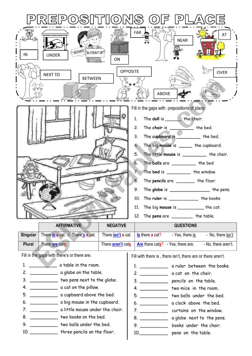 Prepositons Of Place Introduction