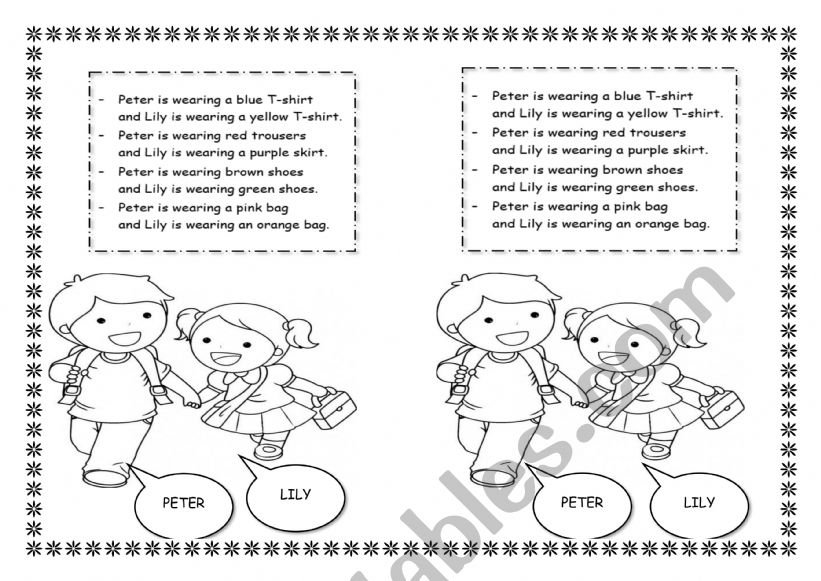 clothes worksheet worksheet