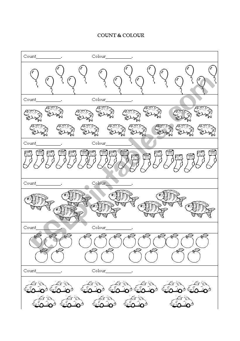 numbers  worksheet