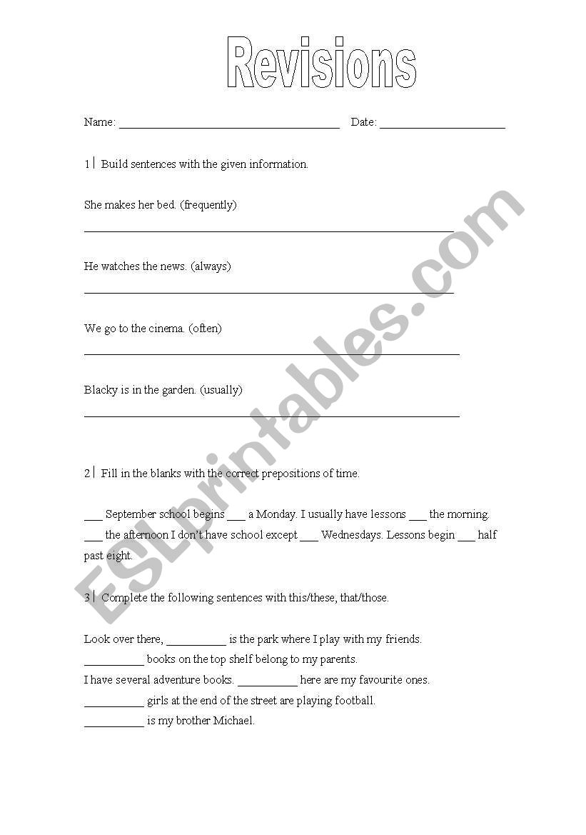 revisions 6 worksheet