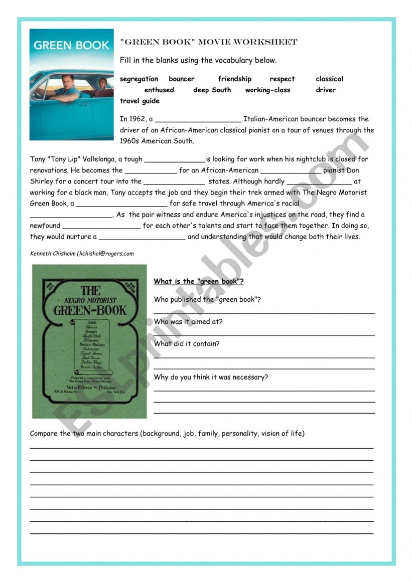 greenbook worksheet