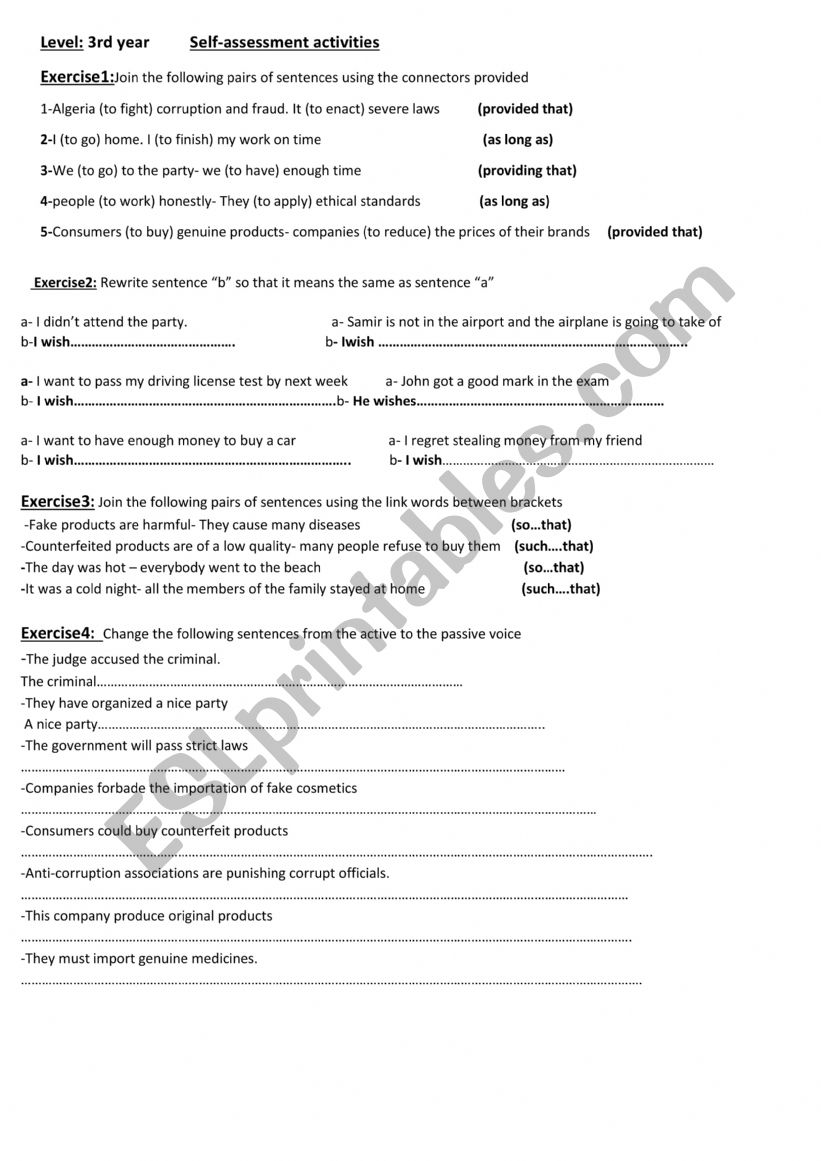 Ethics and business worksheet
