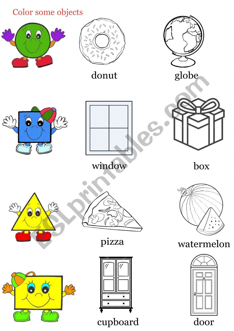 Shapes worksheet