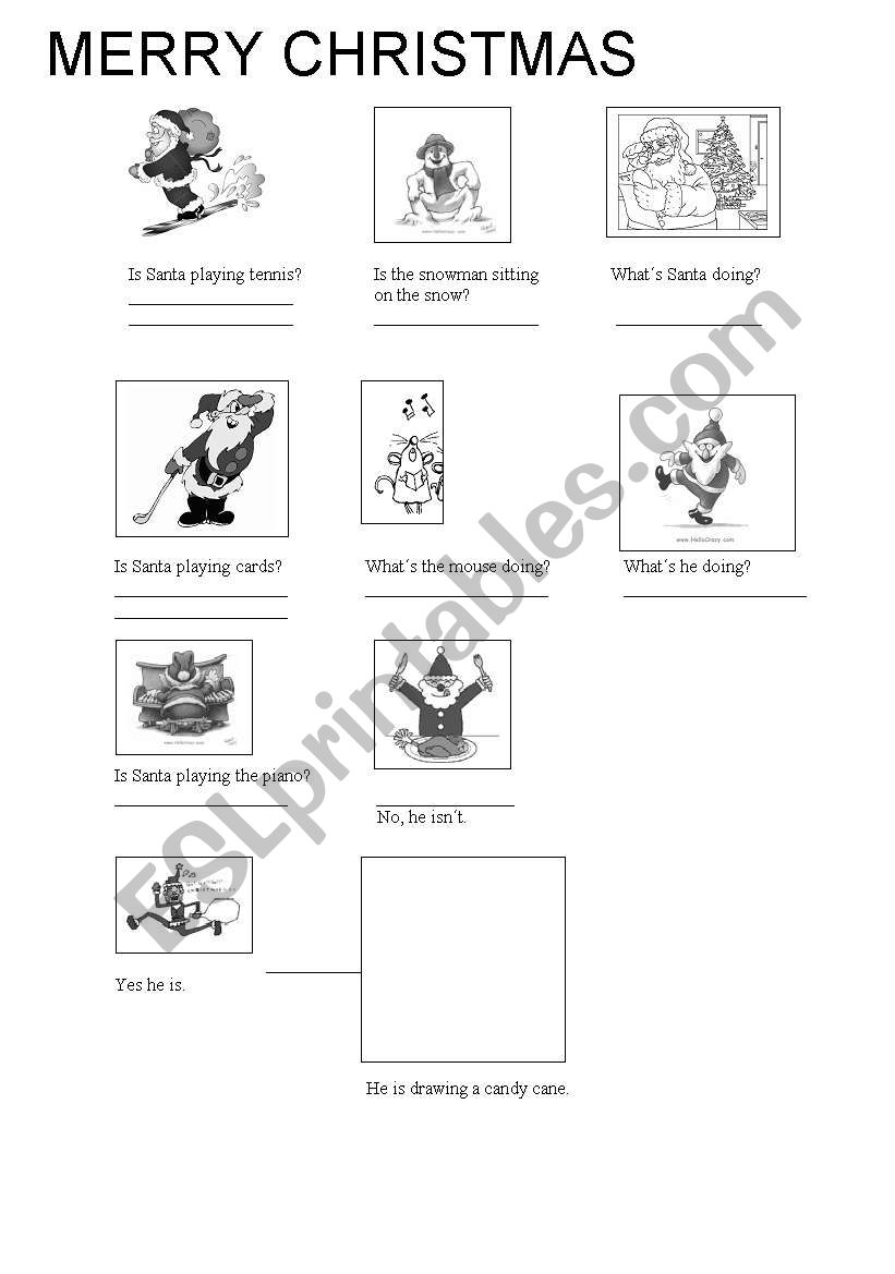 WHAT ARE THEY DOING? worksheet