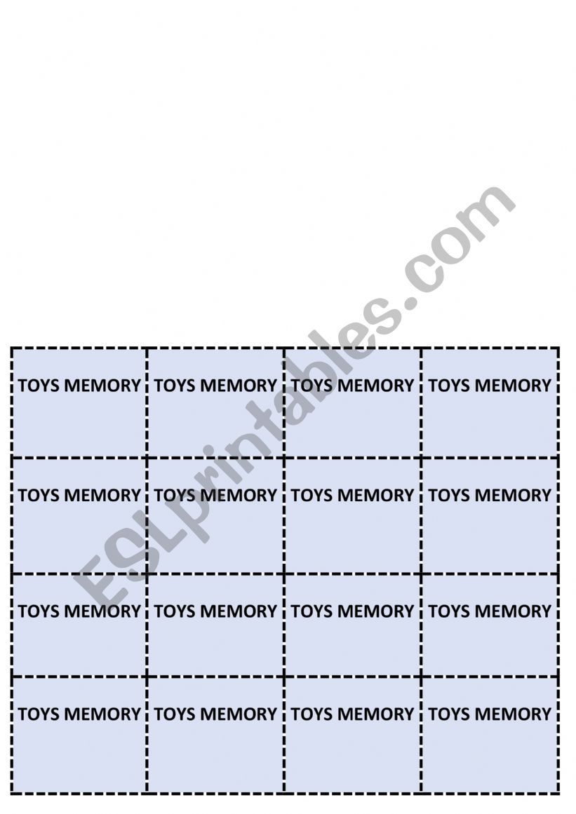 memory 1-10 numbers worksheet