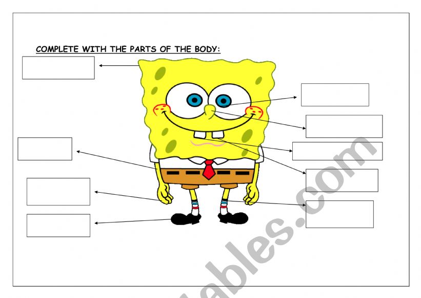 Body Parts worksheet