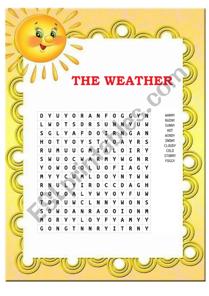 the weather worksheet