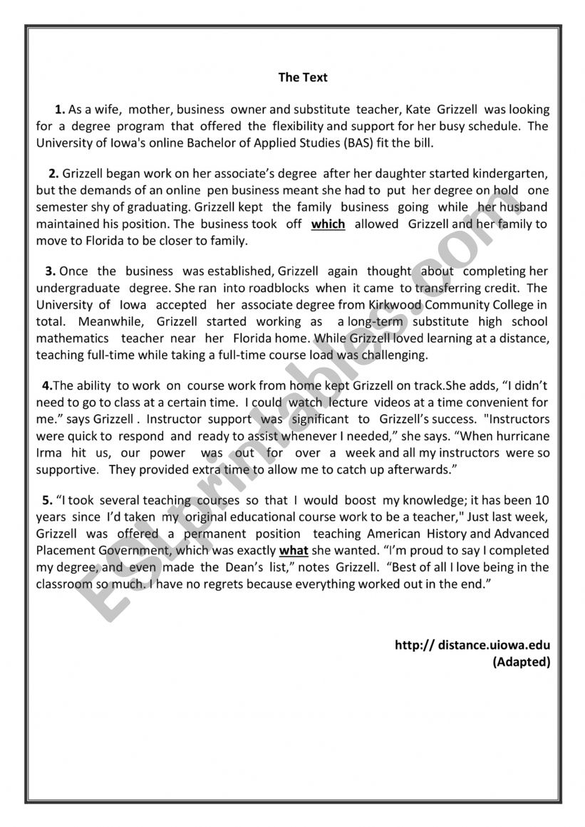 full-term test 1 4th arts worksheet