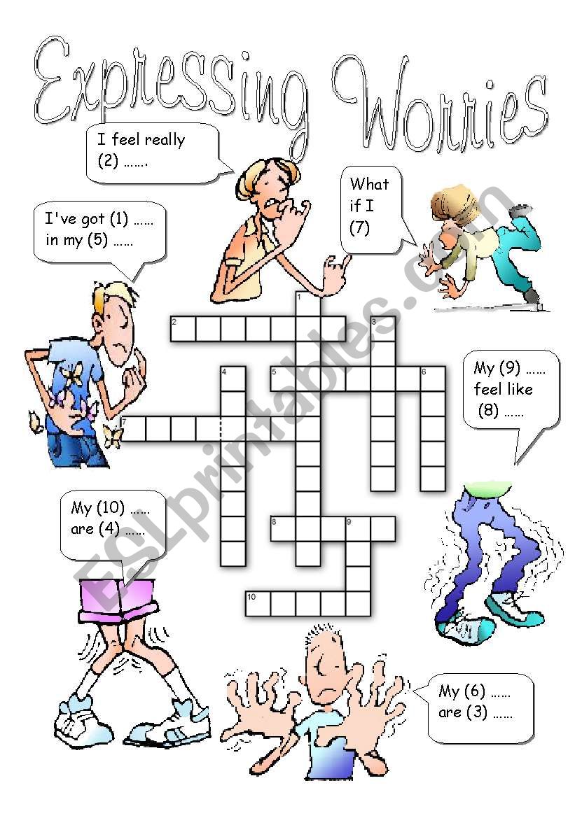 Expressing Worries worksheet