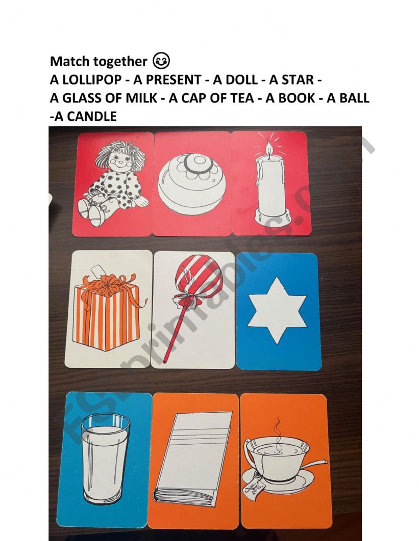 Do you know these toys? worksheet