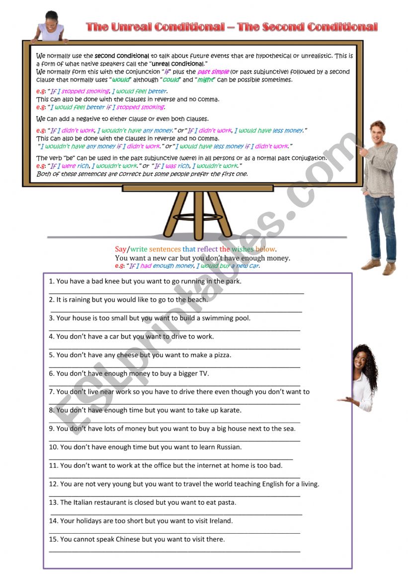 Second Conditional Practice  worksheet