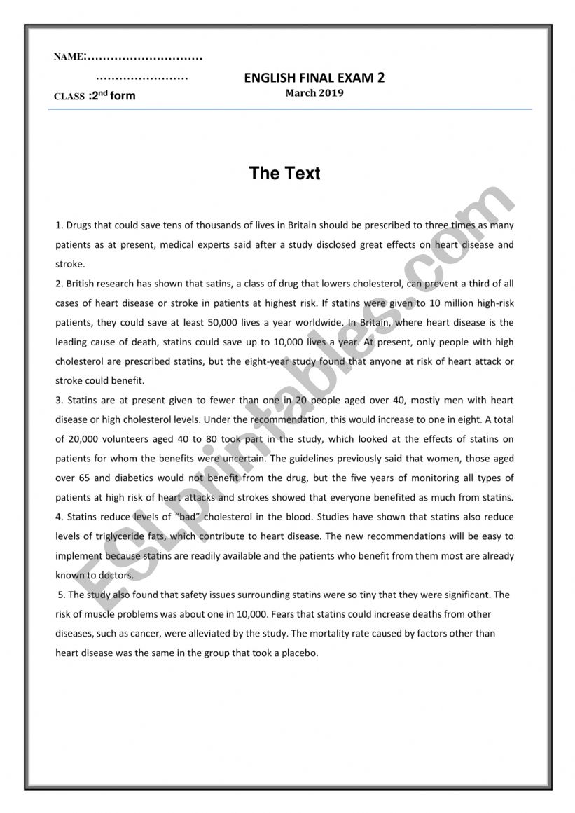 End-trm test 2  worksheet