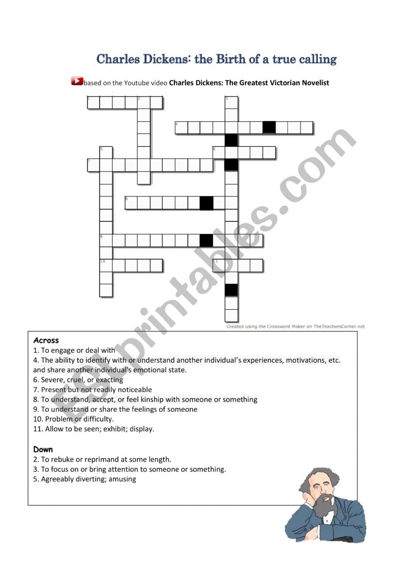 Charles Dickens: the Birth of a true calling_Crosswords