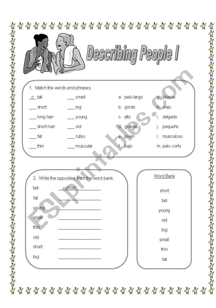 Describing People I (grayscale)