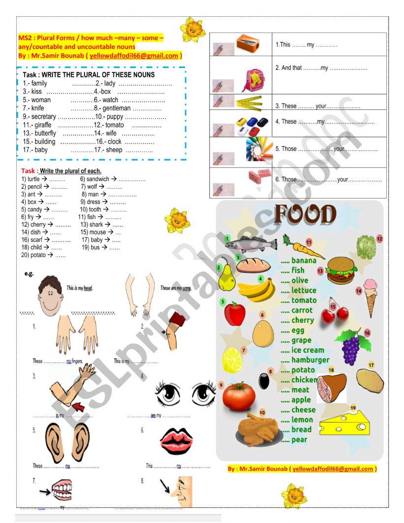 Forming Plurals & Describing Quantities