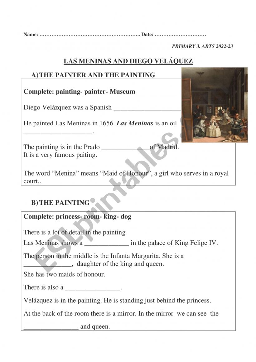Famous Paintings: Las Meninas, Velazquez